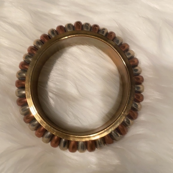 Women’s copper/silver/gold bangle bracelet - Picture 2 of 3